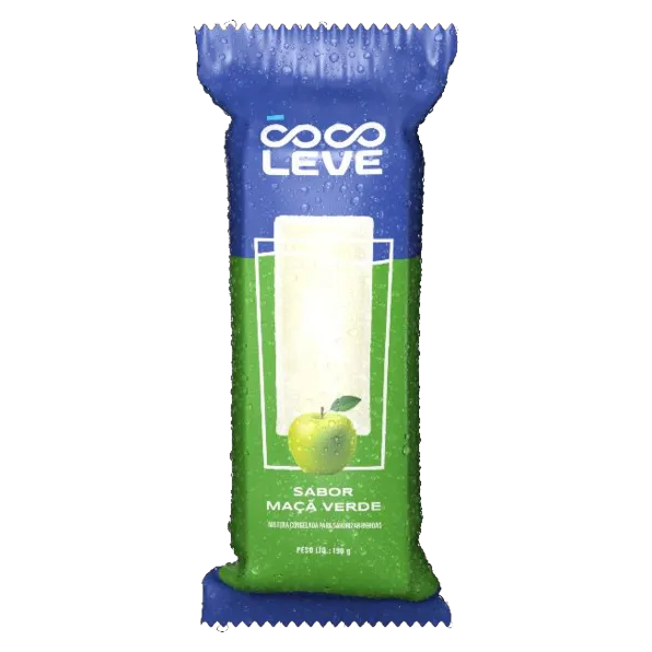 Gelo Saborizado Maçã Verde, 190 g, Coco Leve