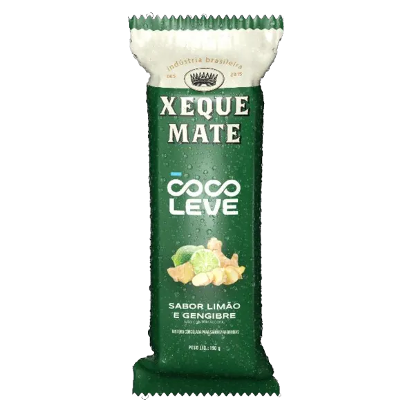 Gelo Saborizado Xeque Mate (limão e gengibre), 190 g, Coco Leve